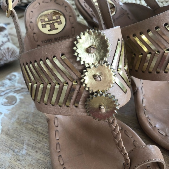 ⭐️HP! Tory Burch Caylan Sandals. Size 8.5, 5” heel. Unworn. - Picture 9 of 14